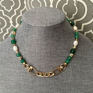 NEW Jade and Pearl Necklace